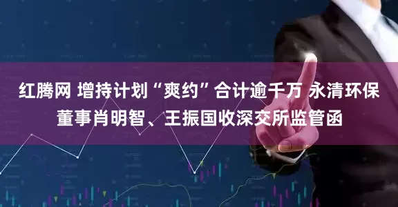 红腾网 增持计划“爽约”合计逾千万 永清环保董事肖明智、王振国收深交所监管函